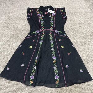 Free People Dress Black Cap Sleeve Women’s Size 2 NWT